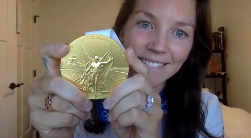Olympian rower - Susanne Grainger - relives the seconds leading up to the women’s eight crew gold-medal-win, joined by members of her family - Saturday August 7, 2021 (Jordyn Read/CTV News