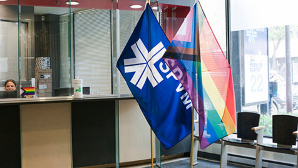 SPVM and Pride flags