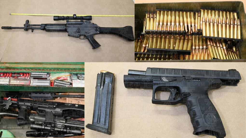 Guns seized by Montreal police