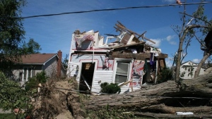 Deb and Bill Bell’s home destroyed by a tornado in Goderich, Ont. on Aug. 11, 2011. (Deb Bell)