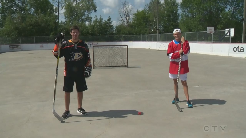 Ball hockey featured in Explore the Outdoors