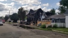 A fire ripped through a house in Gravenhurst, Ont., on Tues., Aug. 31, 2021 (OPP)