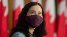 Chief Public Health Officer Theresa Tam looks on at the start of a technical briefing on the COVID-19 pandemic in Canada, Jan. 15, 2021, in Ottawa. THE CANADIAN PRESS/Adrian Wyld