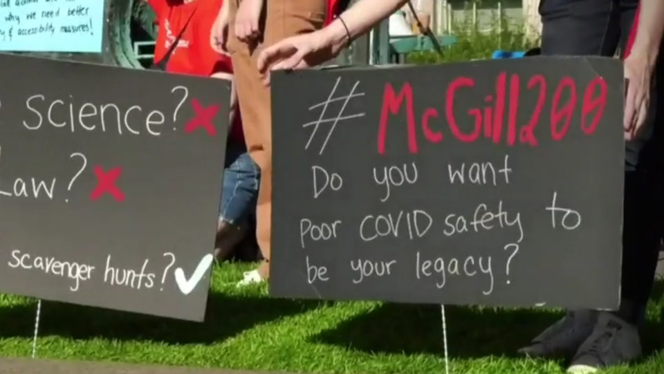McGill students protest