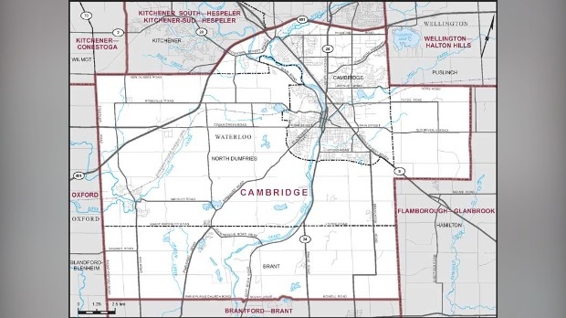 Cambridge riding map