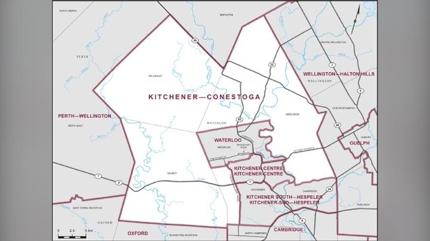 Kitchener-Conestoga boundary map