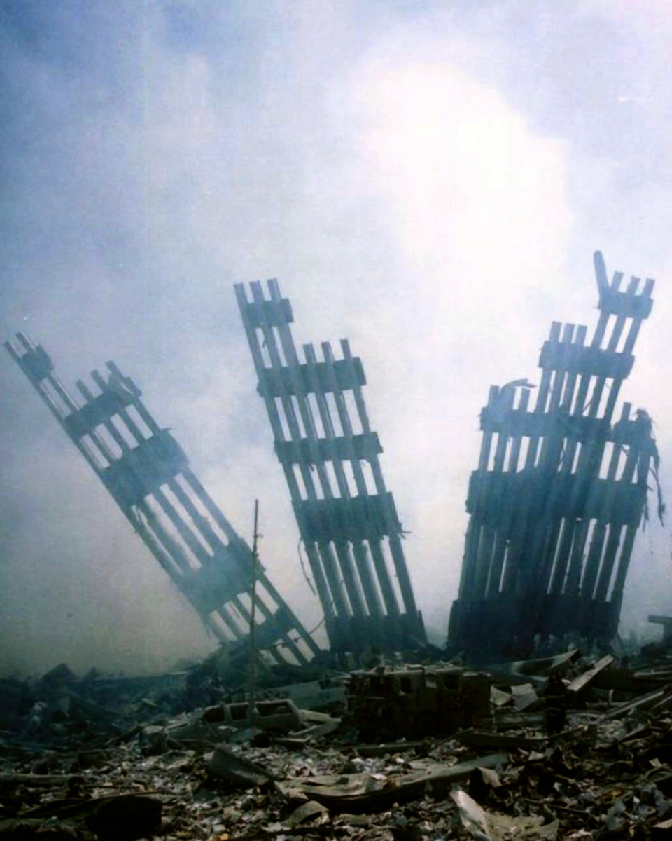 The remains of the World Trade Center