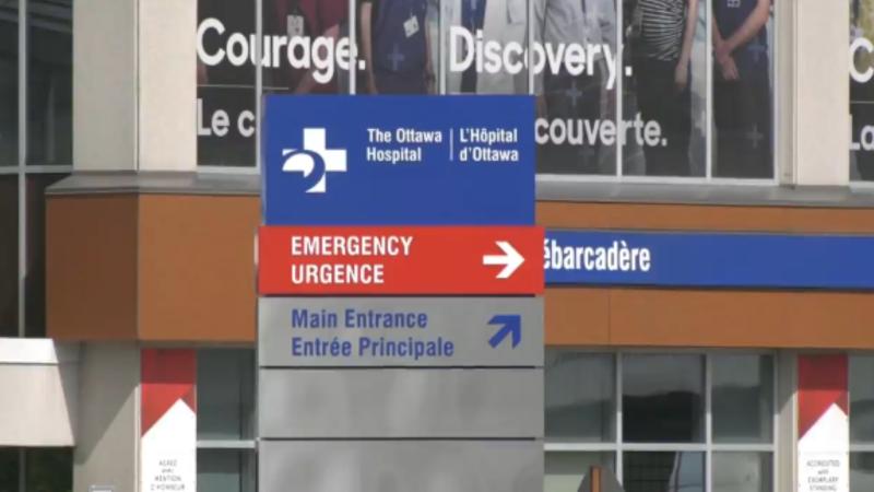 File photo of The Ottawa Hospital. (CTV News Ottawa)