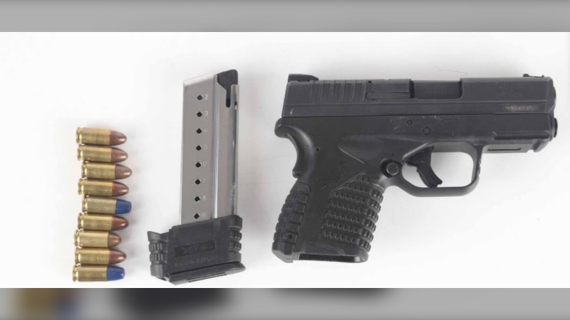 Ottawa police say they seized a gun on Rideau Street on Monday, Sept. 13, 2021 after a business owner called about a suspected drug deal. (Photo submitted by the Ottawa Police Service)