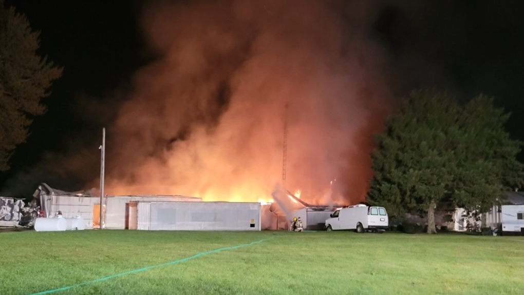 Fire crews put out fire in Norfolk County