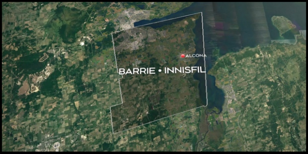 Barrie - Innisfil map