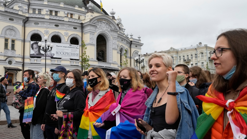 Gay Pride parade in Kyiv, Ukraine