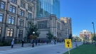 Voters line up to vote at a polling station at the Canadian Museum of Nature on Election Day, Sept. 20, 2021. (Josh Pringle / CTV News Ottawa)