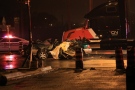 One person is dead after a serious accident involving a tractor trailer in Brampton, early Tuesday, Nov. 24, 2009.