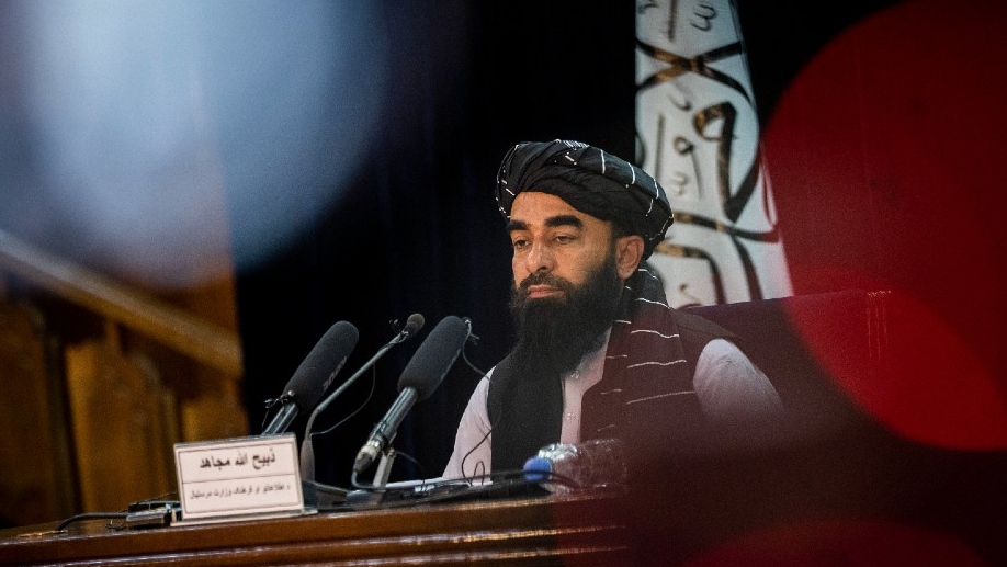 Taliban government spokesman Zabihullah Mujahid