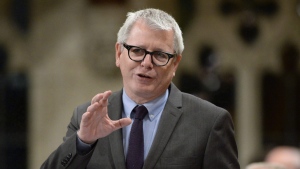 Adam Vaughan rises during Question Period in the House of Commons on Parliament Hill in Ottawa, March 24, 2017. THE CANADIAN PRESS/Justin Tang