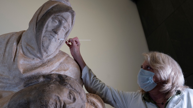 Restoration of unfinished Michelangelo masterpiece completed