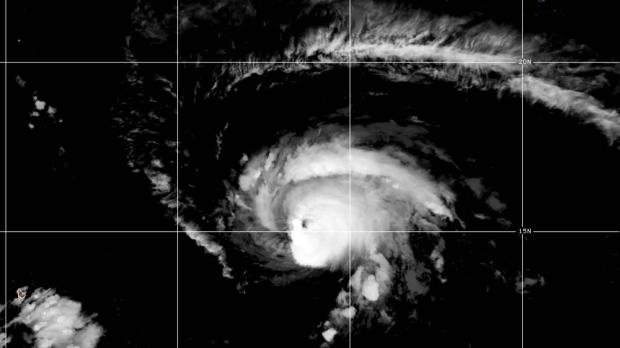 Hurricane Sam is small but mighty; still well offshore
