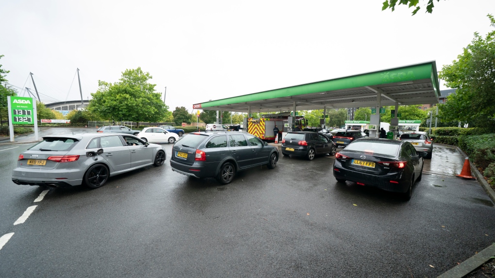 Gas station shortages in the U.K