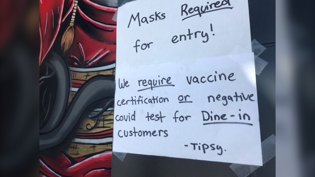Sask. businesses adapt to proof of COVID-19 vaccination, negative test mandate