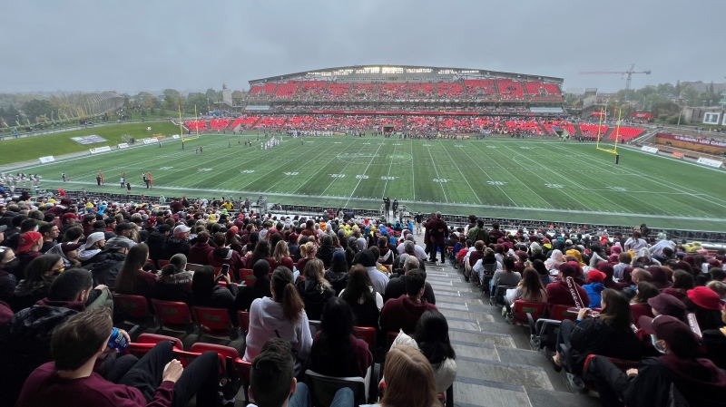 15,000 fans packed TD Place for the Panda Game on Saturday, Oct. 2. (Jeremie Charron/CTV News Ottawa)