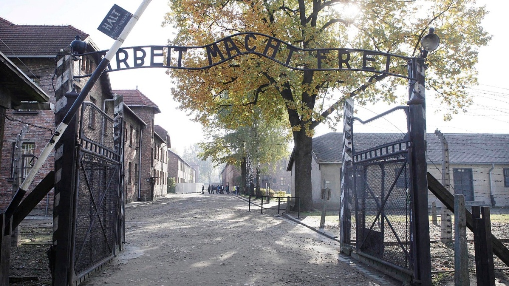At Auschwitz-Birkenau Museum in Oswiecim, Poland
