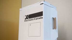 In this file image, a sample Elections Canada ballot box is seen at Elections Canada's offices in Gatineau, Que., Friday, Sept. 20, 2019. THE CANADIAN PRESS/Justin Tang 