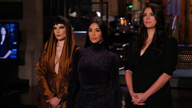 Kim Kardashian West pokes fun at famous family as SNL host