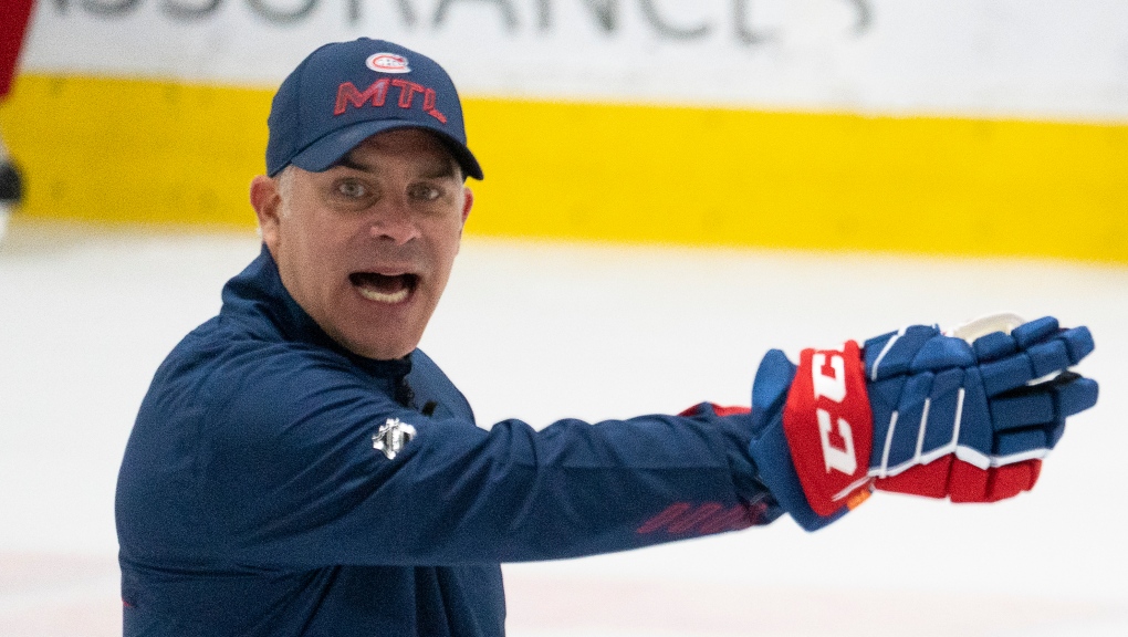 Montreal Canadiens head coach Domenic Ducharme