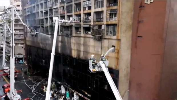 Overnight building blaze in Taiwan raged for hours, 46 dead