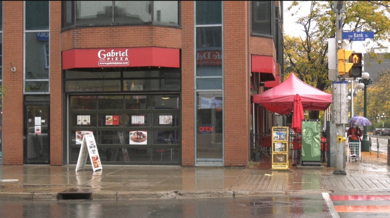Gabriel Pizza on Bank Street in Ottawa. (Colton Praill/CTV News Ottawa)