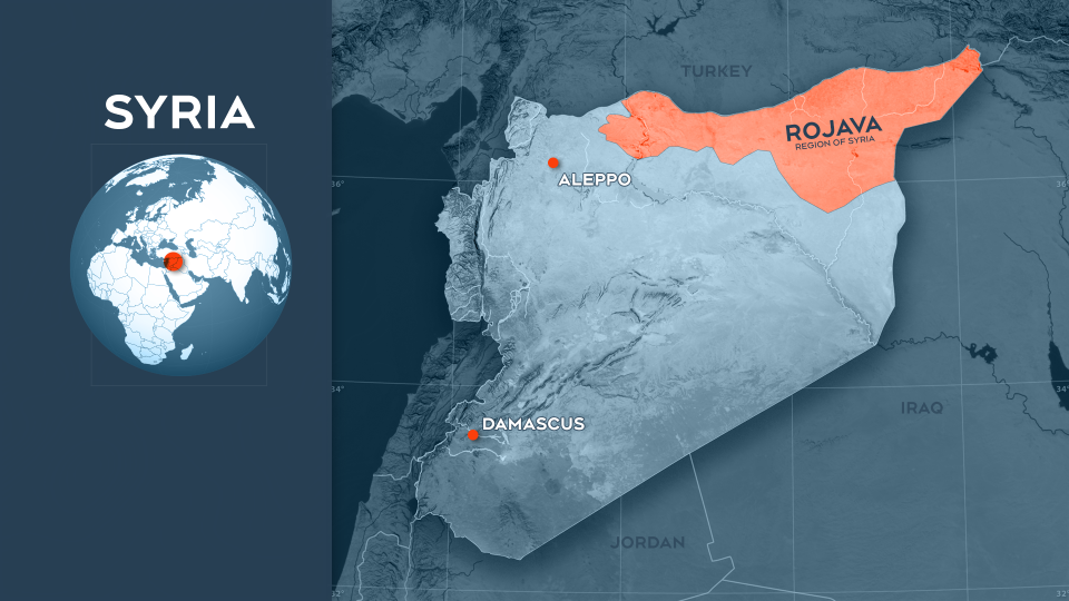 Map of Rojava