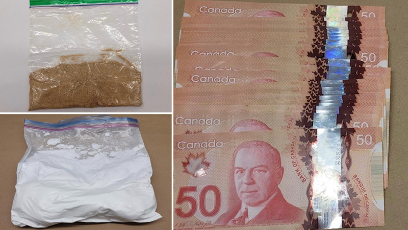 Ottawa police seized over half a kilogram of fentanyl and more than 40 grams of heroin during an investigation targeting an Orleans park. (Photo courtesy: Ottawa Police Service)