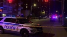 Ottawa police investigate a shooting on Parkdale Avenue. (Shaun Vardon/CTV News Ottawa)