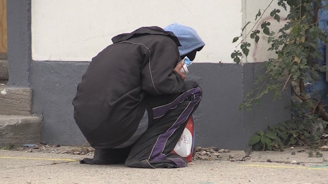 A homeless person is seen on the streets of London in this undated CTV file image. (Daryl Newcombe / CTV News London)