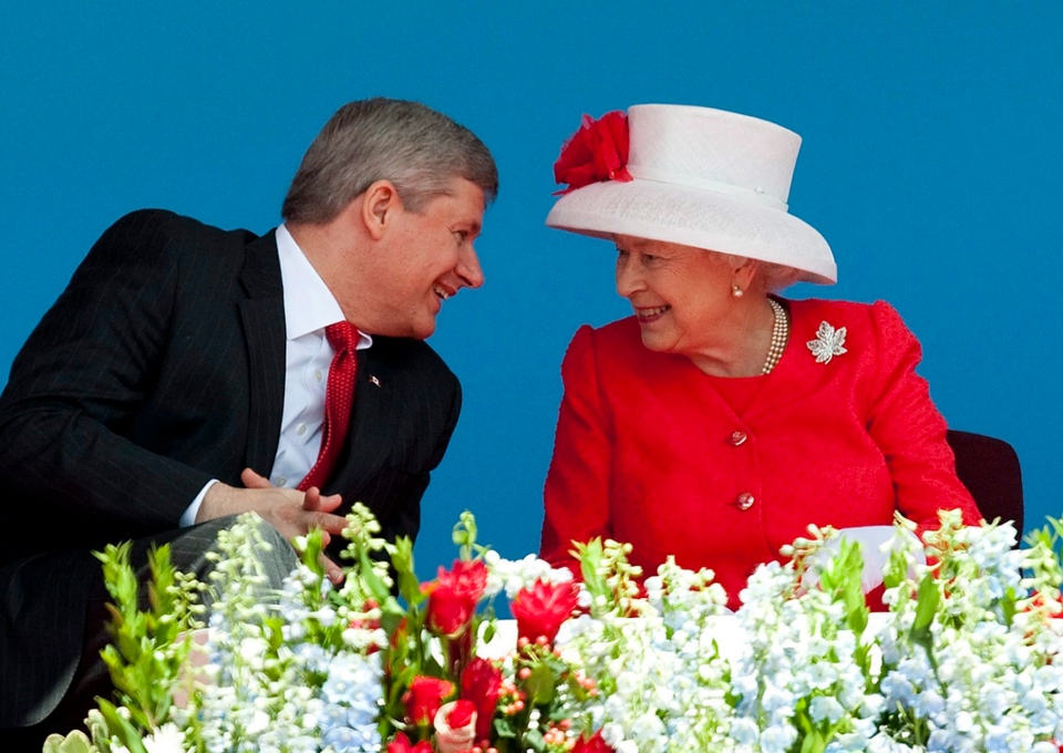 Queen Elizabeth II and Stephen Harper