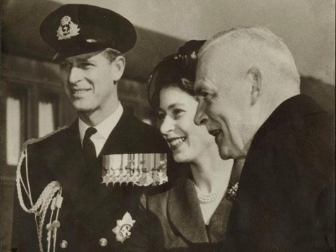 Princess Elizabeth and Prince Philip with Canadian