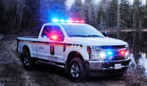 A truck used by Ministry of Natural resources and Forestry conservation officers is seen in this file photo.  (Supplied)