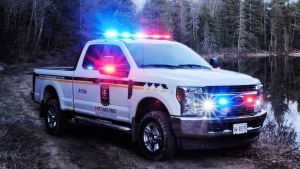 A truck used by Ministry of Natural resources and Forestry conservation officers is seen in this file photo.  (Supplied)