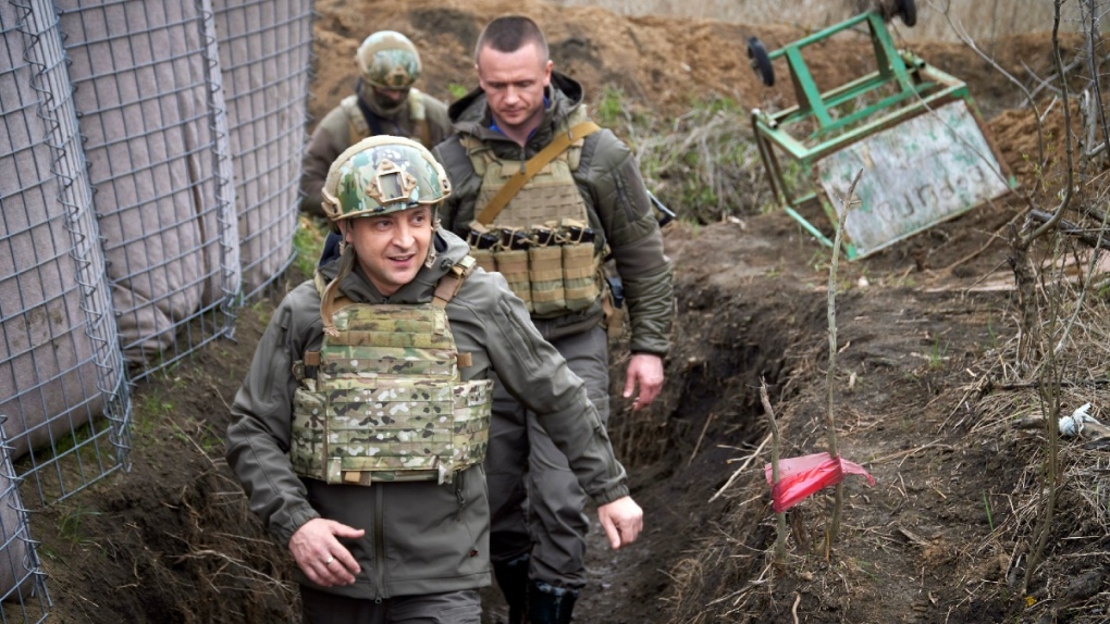 Zelenskyy visits eastern Ukraine