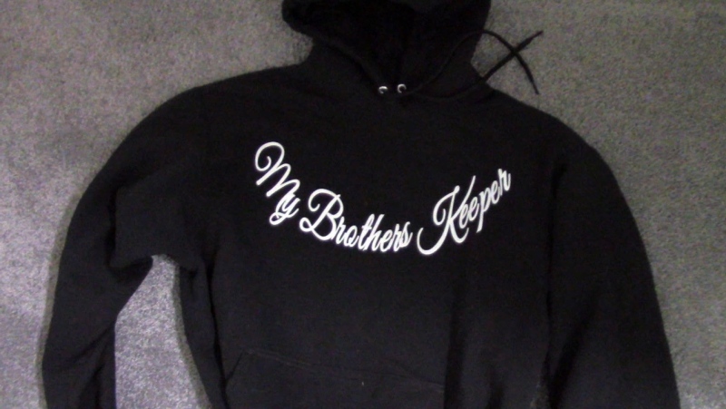 A Brothers Keepers gang hoodie is shown in this police handout photo: (CFSEU-BC)