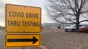 Regina's mass COVID-19 testing clinic has relocated to the old Costco building. (Mackenzie Read/CTV News) 