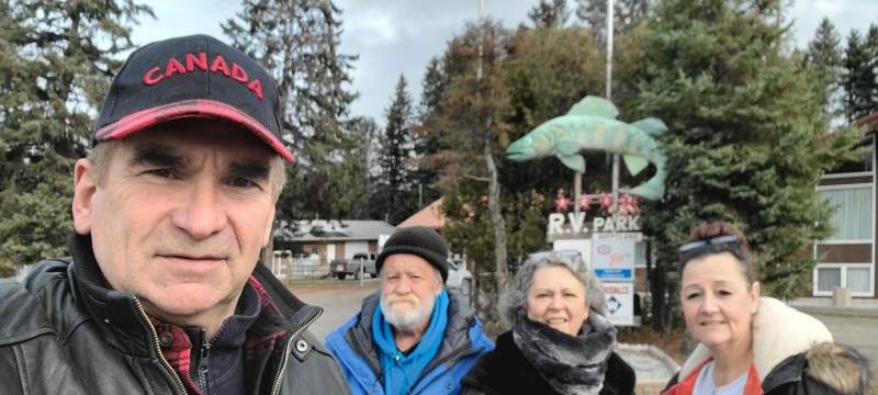 Neil Harrietha (left), Ernie Rowe, Brenda Rowe, and Patsy Hughes (right) are planning a 181 day trip across the United States. (Colton Praill/CTV News Ottawa