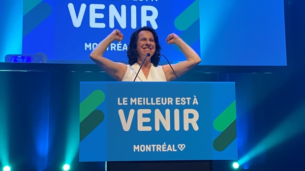 Valerie Plante declares victory in Montreal mayoral race