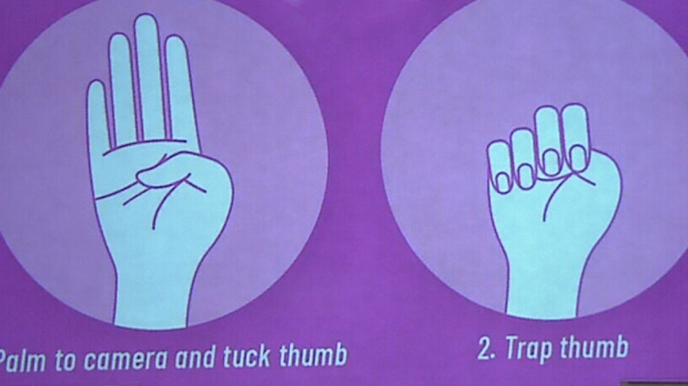 Sinyal tangan yang digunakan oleh remaja hilang dikembangkan di Kanada
