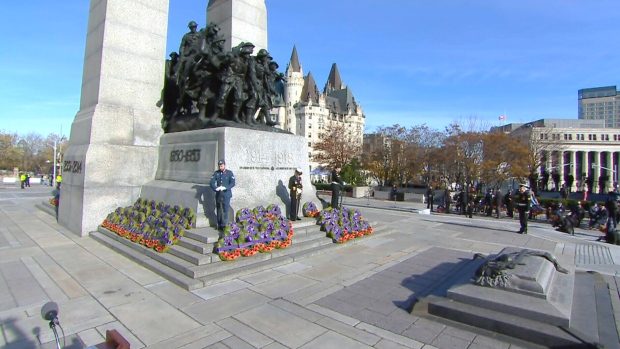 With masks and distancing, Canadians attend Remembrance ceremonies