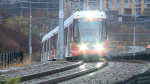 An Ottawa LRT train near Bayview Station in November 2021. (CTV News Ottawa)