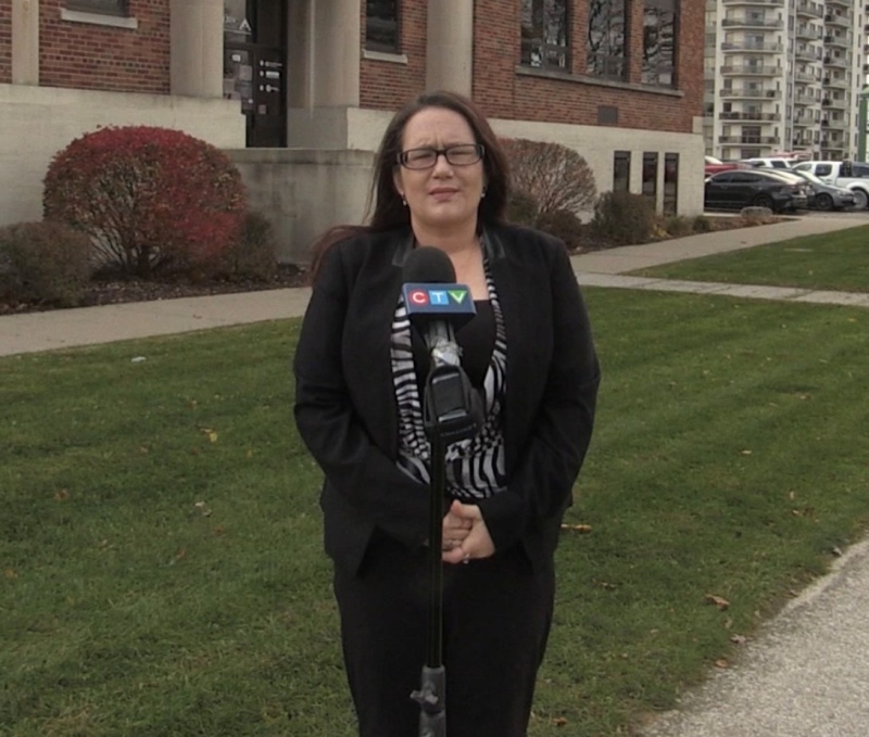 Ashlee Cousins, recovering addict with Community Law School Justice Advocacy Group. (Bryan Bicknell / CTV News)