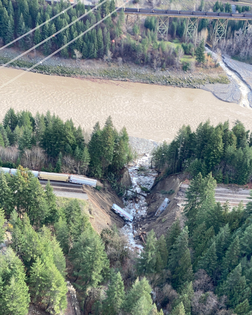 Train washout in British Columbia