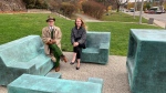 Seth and Shauna McCabe in "The Living Room Suite" in Guelph (Krista Sharpe / CTV Kitchener)